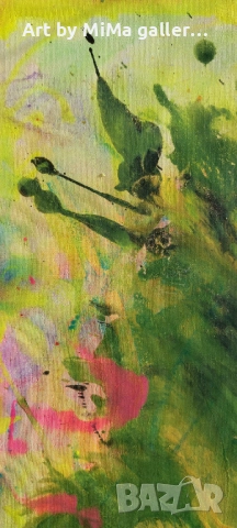 Абстракция 100х70 см., голяма картина, abstract painting,за Нова Година - оригинален подарък, снимка 3 - Картини - 52580754