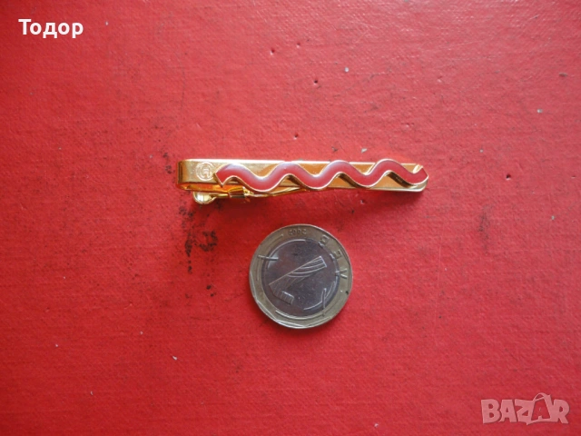 Луксозна позлатена шипка игла за вратовръзка 6