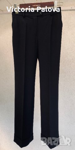 Черен вълнен панталон DISTIVA, снимка 2 - Панталони - 42655243