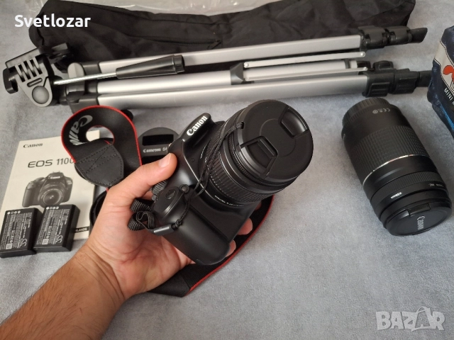 Canon EOS 1100D, снимка 3 - Фотоапарати - 51674532