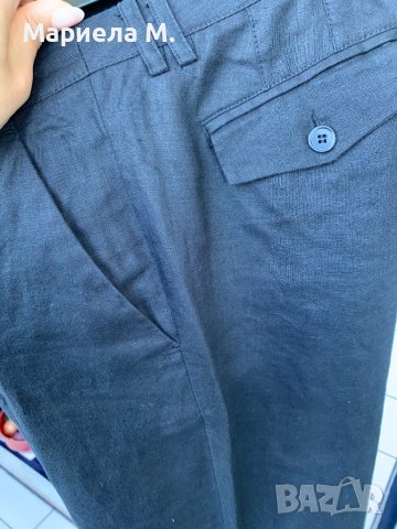 H&M ленени панталони, номер 36, снимка 2 - Панталони - 41453454