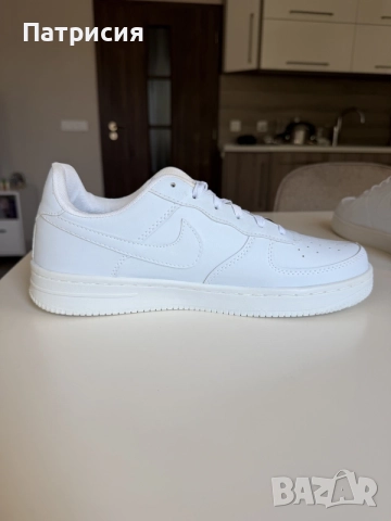Бели мъжки сникърси маратонки Nike Air Force 1 Low ниски кецове, размер 45, бял цвят, white, AF1, снимка 4 - Спортни обувки - 56042912