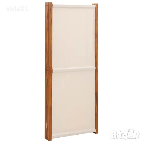 vidaXL Параван за стая, 4 панела, кремавобял, 280x180 cм, снимка 5 - Паравани - 56146859