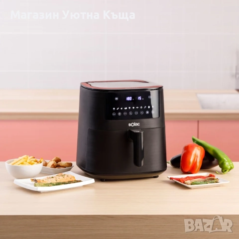 НОВ Еър Фрайер Solac Leviter Digital 7 с Гаранция, снимка 2 - Фритюрници - 51963928