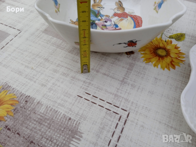 Порцелан купа и чиния Imperial Fine Porcelaine  Gold 22K T. Limoges, снимка 10 - Чинии - 36479961