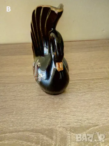 Керамична декоративна малка ваза лебед, снимка 4 - Вази - 48610417