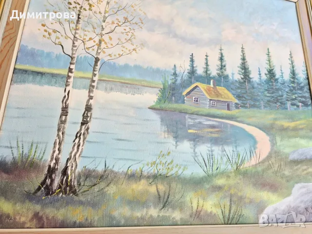 Картина масло върху платно , снимка 9 - Картини - 56327784