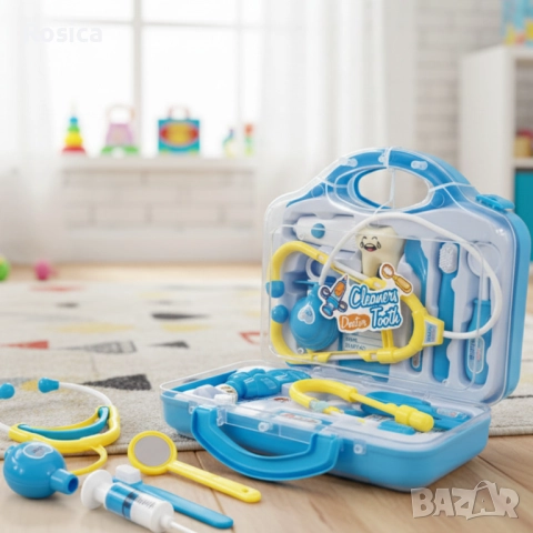 Детски зъболекарски комплект Cleaners Doctor Tooth, снимка 3 - Играчки за стая - 52169762
