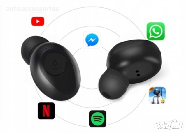 Безжични bluetooth 5.0 слушалки F9+ -5С , черни, #1000052444, снимка 12 - Безжични слушалки - 34810257