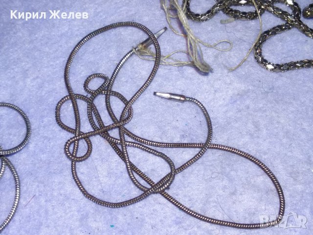 ТРИ СТАРИ ПОСРЕБРЕНИ ФИНИ СИНДЖИРЧЕТА ВЕРИЖКИ 38850, снимка 11 - Колиета, медальони, синджири - 41838569