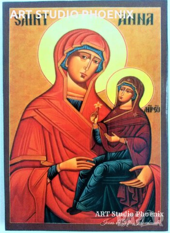 Икона на Света Анна icona Sveta Anna, различни изображения, снимка 4 - Икони - 14992805