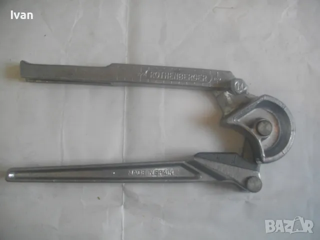 ROTHENBERGER 14мм НОВ РЪЧЕН ТРЪБОГИБ УРЕД ЗА ОГЪВАНЕ НА ТРЪБИ С ДИАМЕТЪР ф14мм Made in SPAIN ПРОФИ, снимка 3 - Други инструменти - 49544680