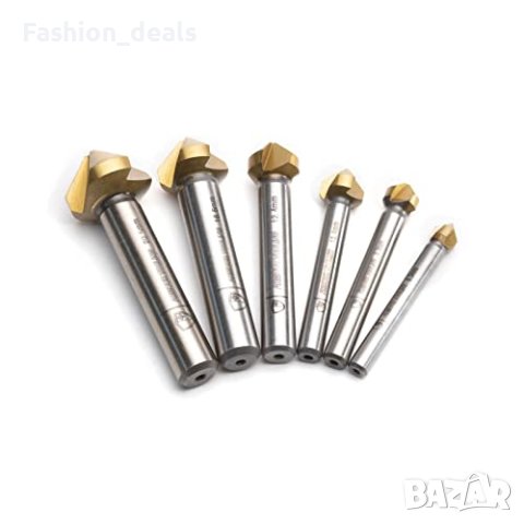 Нов Комплект свредла за зенкероване от 6 части Алуминий Дърво Пластмаса Стомана, снимка 5 - Други стоки за дома - 41782526