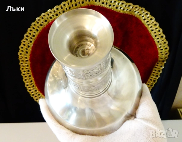 Калаен свещник,Викинги,драконов кораб Драккар,Норвегия. , снимка 8 - Антикварни и старинни предмети - 52068161