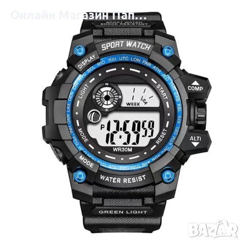 Мъжки Дигитален Часовник LByzHan 2124MH – LED Осветление, Водоустойчив Спортен Дизайн, снимка 3 - Мъжки - 52349316