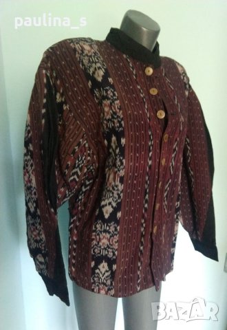 Яке или сако в етно стил "Bum Shaka" / голям размер, ръчна изработка 