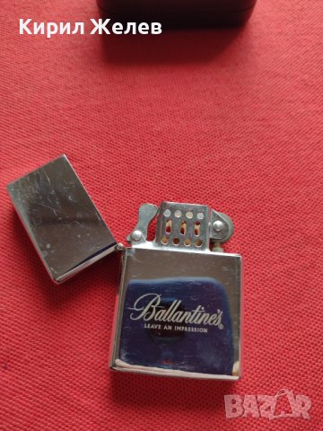 БЕНЗИНОВА МЕТАЛНА ЗАПАЛКА BALLANTINES LEAVE AN IMPRESSION  РАБОТИ МНОГО КРАСИВА 34124, снимка 3 - Запалки - 39124439