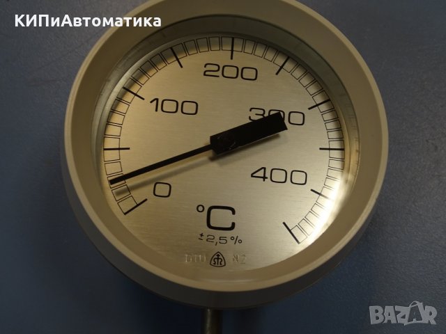 биметален термометър радиален тип DTU N2 ф100 L-400, снимка 2 - Резервни части за машини - 34640516