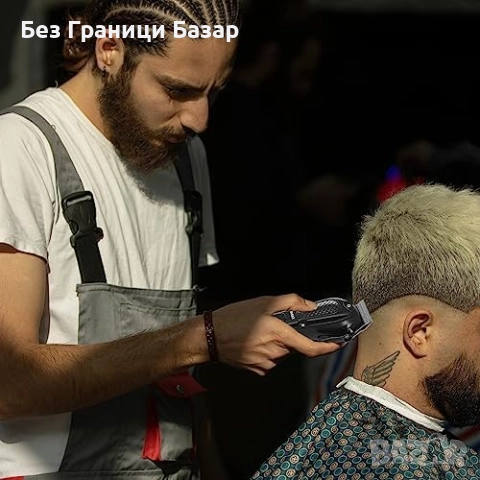Нова Безжична машинка Kemei 6500RPM за коса и брада с пълен комплект мъж, снимка 7 - Машинки за подстригване - 52407501