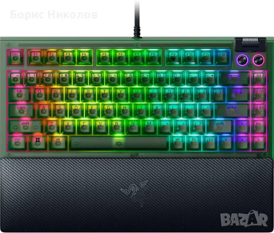 Клавиатура Razer BlackWidow V4 75% Phantom Green Edition
