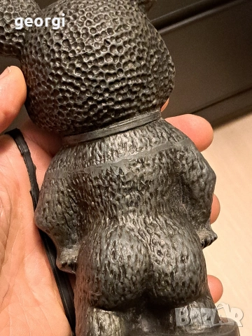 Руска метална статуетка на мечето Миша Олимпиадата в Москва 1980г., снимка 7 - Статуетки - 53153535