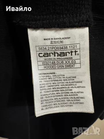 Carhartt WIP Hooded Grin Sweat., снимка 4 - Суичъри - 48312775