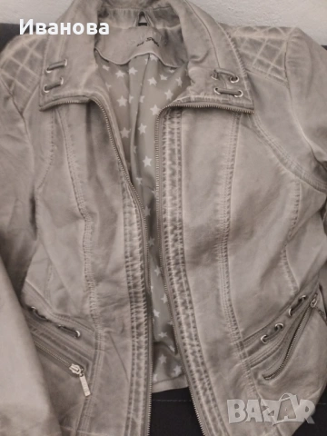 Дамско яке еко кожа