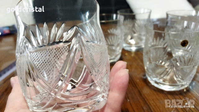 кристални чаши за уиски , снимка 2 - Антикварни и старинни предмети - 24197362