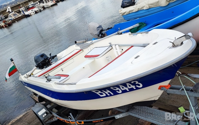 Лодка Safter 450 (2020г.), Yamaha 25кс(2023г., 456 часа), Garmin Striker Plus 7sv, снимка 2 - Воден транспорт - 52660408