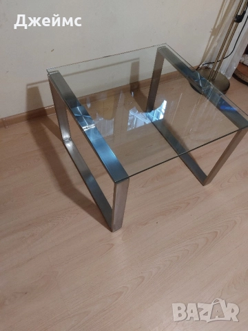 Стъклена маса, снимка 2 - Маси - 52520659