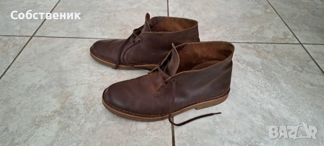 clarks мъжки боти номер 45 обувки ботуши естествена кожа зимни обувки, снимка 11 - Мъжки боти - 52843846