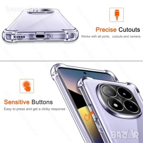 Xiaomi Redmi Note 15 Pro / 15 Pro+ / Удароустойчив силиконов кейс гръб калъф с камера протектор, снимка 5 - Калъфи, кейсове - 53132702