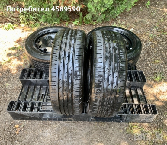 4бр.Оригинални железни джанти 15цола 5x100 + ГУМИ 195/55/15 за Vw,Audi,Skoda,Seat, снимка 8 - Гуми и джанти - 51809093