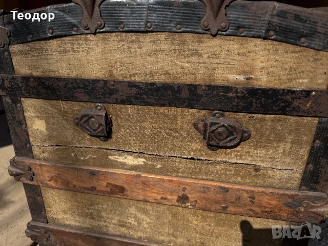 Винтидж сандък 1900 година, снимка 6 - Антикварни и старинни предмети - 51110037