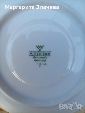 Старинен порцеланов сервиз Бавария, снимка 3 - Антикварни и старинни предмети - 52427711