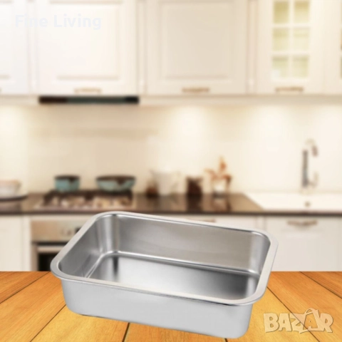 Супер качествени тави от неръждаема стомана в различни размери, снимка 7 - Съдове за готвене - 52141377