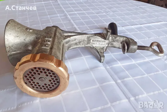 Стара ръчна месомелачка номер 8, снимка 4 - Други - 56326410