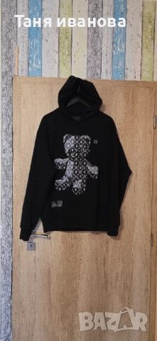 Philipp Plein L-мъжки оригинален суичър, снимка 7 - Спортни дрехи, екипи - 52322701