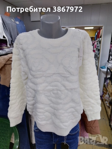 Дамска блуза памук и ангора, снимка 5 - Блузи с дълъг ръкав и пуловери - 52478040