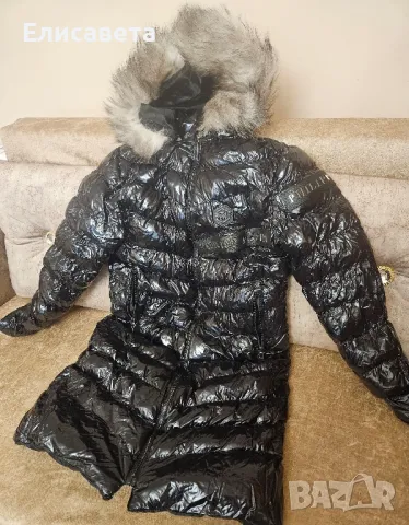 Дамско зимно модерно яке, размер Л, ,в черен цвят  лак ,PP, снимка 7 - Якета - 47925492