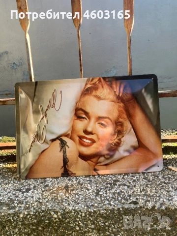 метална картина Мерелин Монро