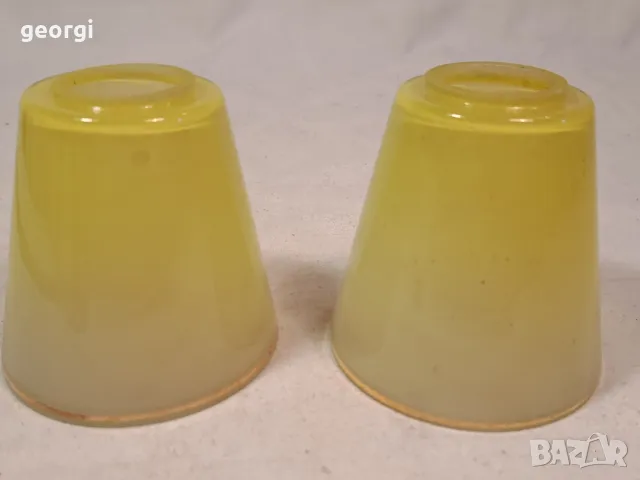 ретро жълти плафони за лампа или полилей 6/1