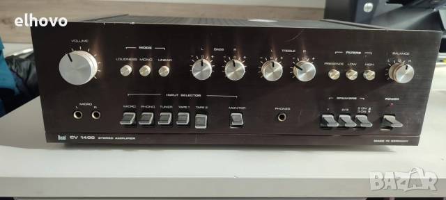 Стерео усилвател DUAL CV1400#1, снимка 2 - Ресийвъри, усилватели, смесителни пултове - 52720229