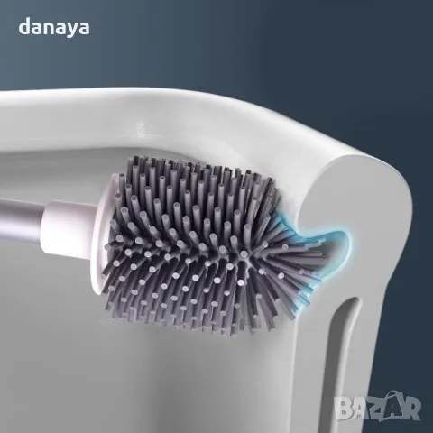 5515 WC силиконова четка за тоалетна чиния за стена, снимка 2 - Мопове, кофи, четки и метли - 48195767