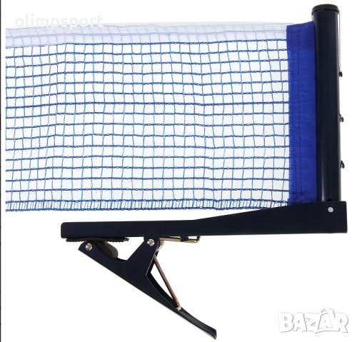 Мрежа за тенис на маса с държачи max,  Синя, снимка 3 - Тенис - 32217758