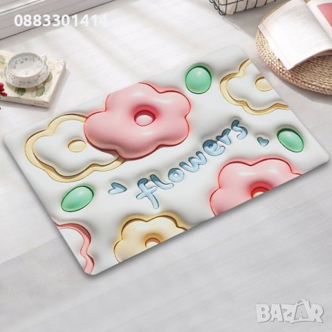 Постелка за баня 3D Бързо съхнеща, снимка 2 - Декорация за дома - 44388509