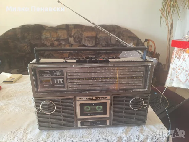 ITT TOURING STEREO.STEREO RADIO CASSETTE RECORDER.