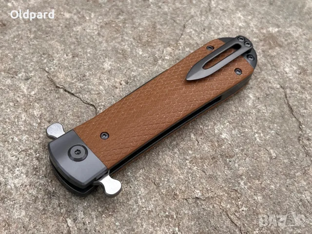 Сгъваем джобен нож GANZO ADIMANTI SAMSON D2 G10 Brown, снимка 5 - Ножове - 56223765