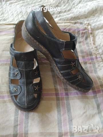 черни,39- стелка 25,5 Естествена кожа- Маркови, снимка 2 - Дамски ежедневни обувки - 51605270