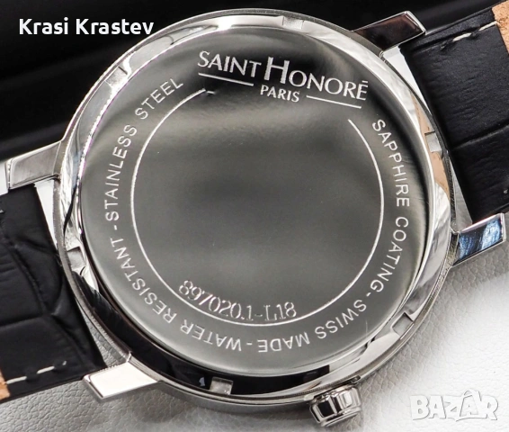 Чисто нов Швейцарски часовник Saint Honoré Paris - Trocadero Automatic – 897020, снимка 2 - Мъжки - 53727571